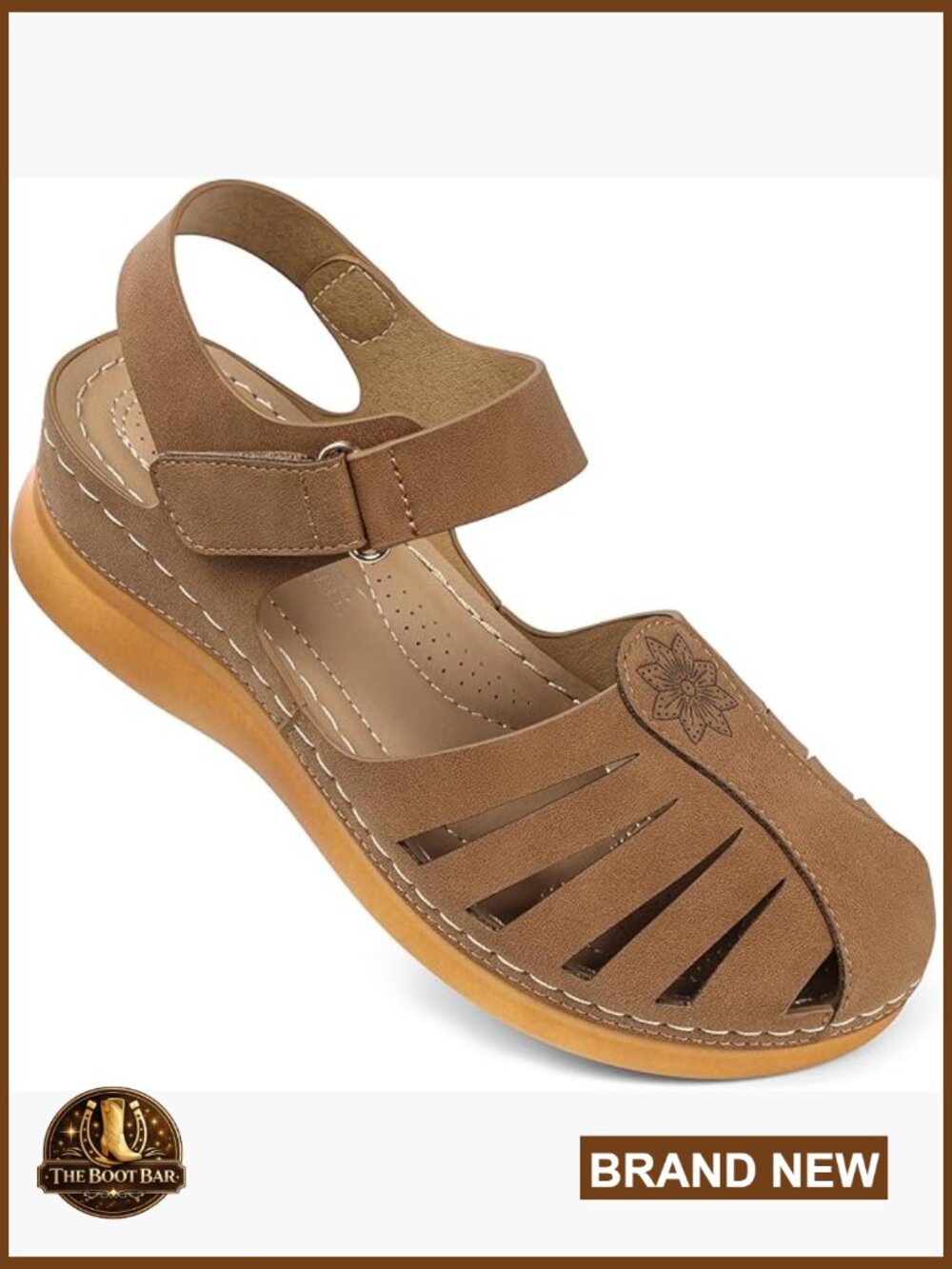 Dressy Fisherman Flat Sandals - Closed Toe Ankle Strap Slip On